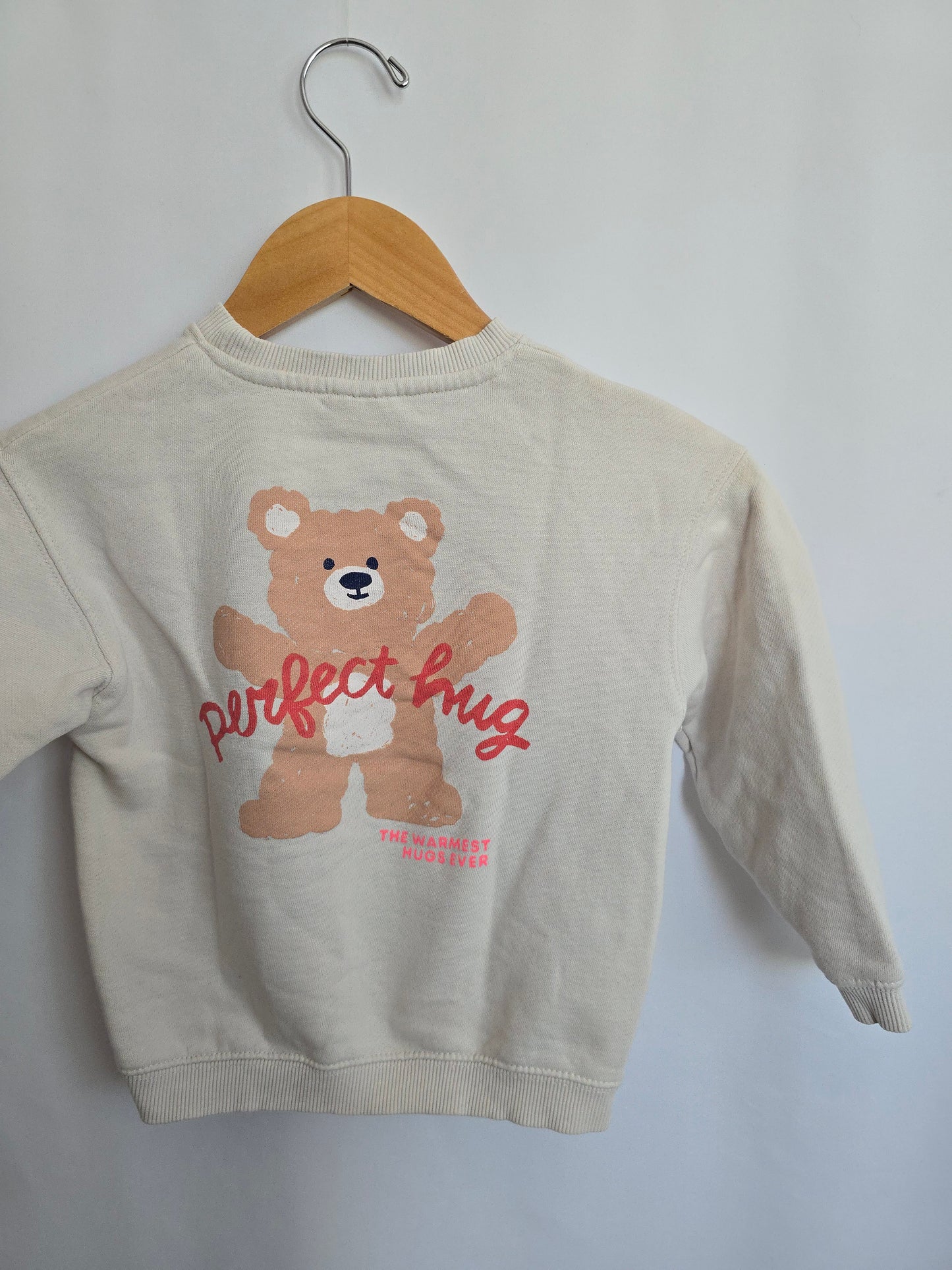 PLAY Zara Cream Teddy Crewneck • 5 years