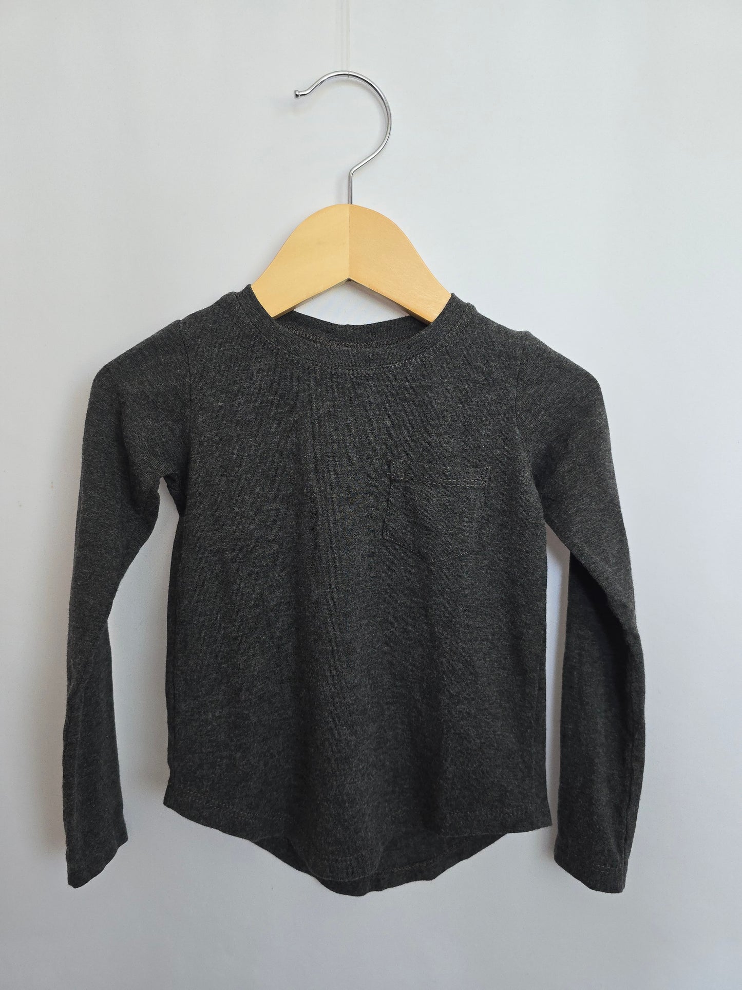 Nest & Nurture Dark Grey Long Sleeve • 12-24 months