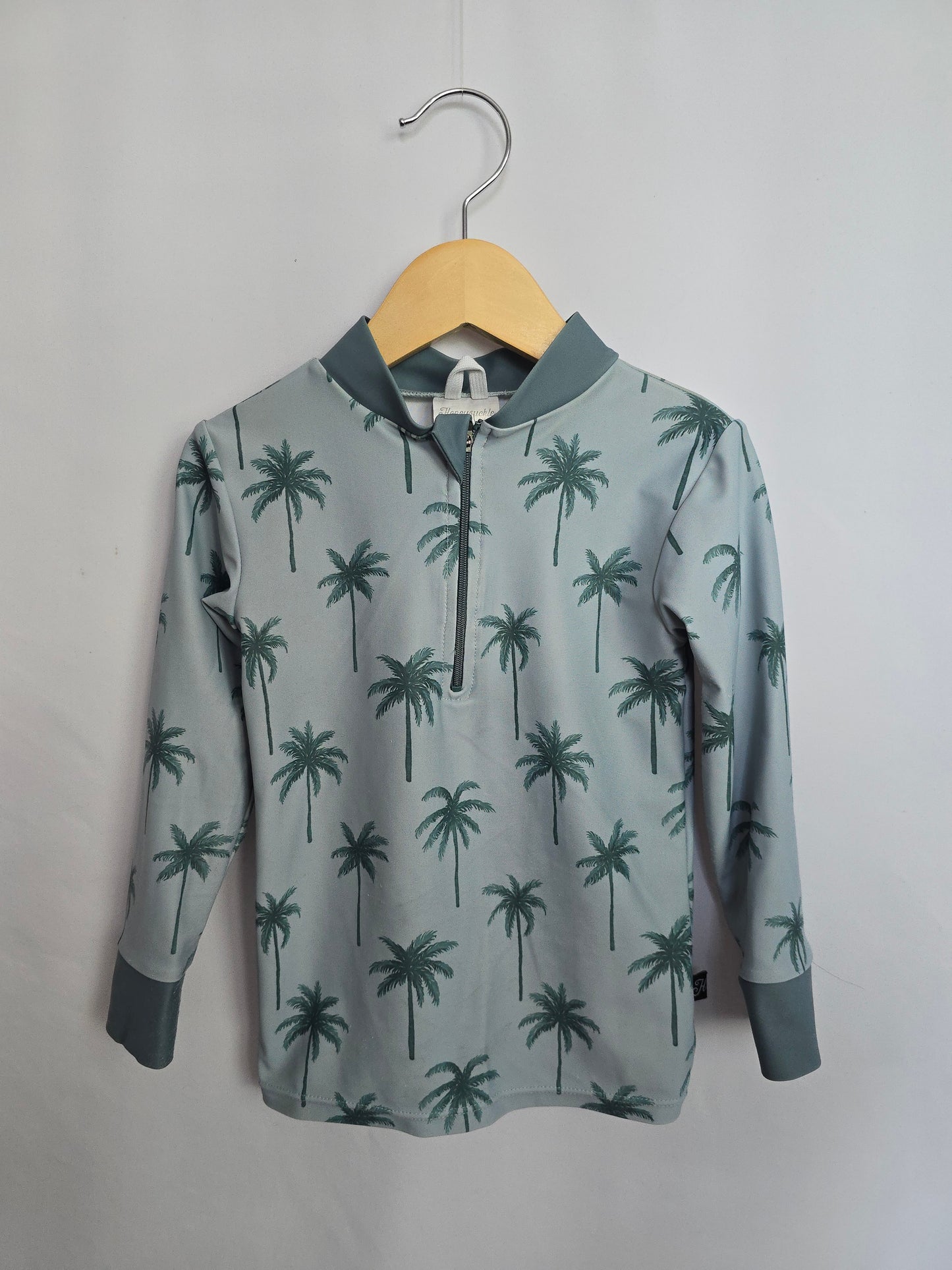 PLAY Honeysuckle Palm Trees Rashguard • 4-5 years