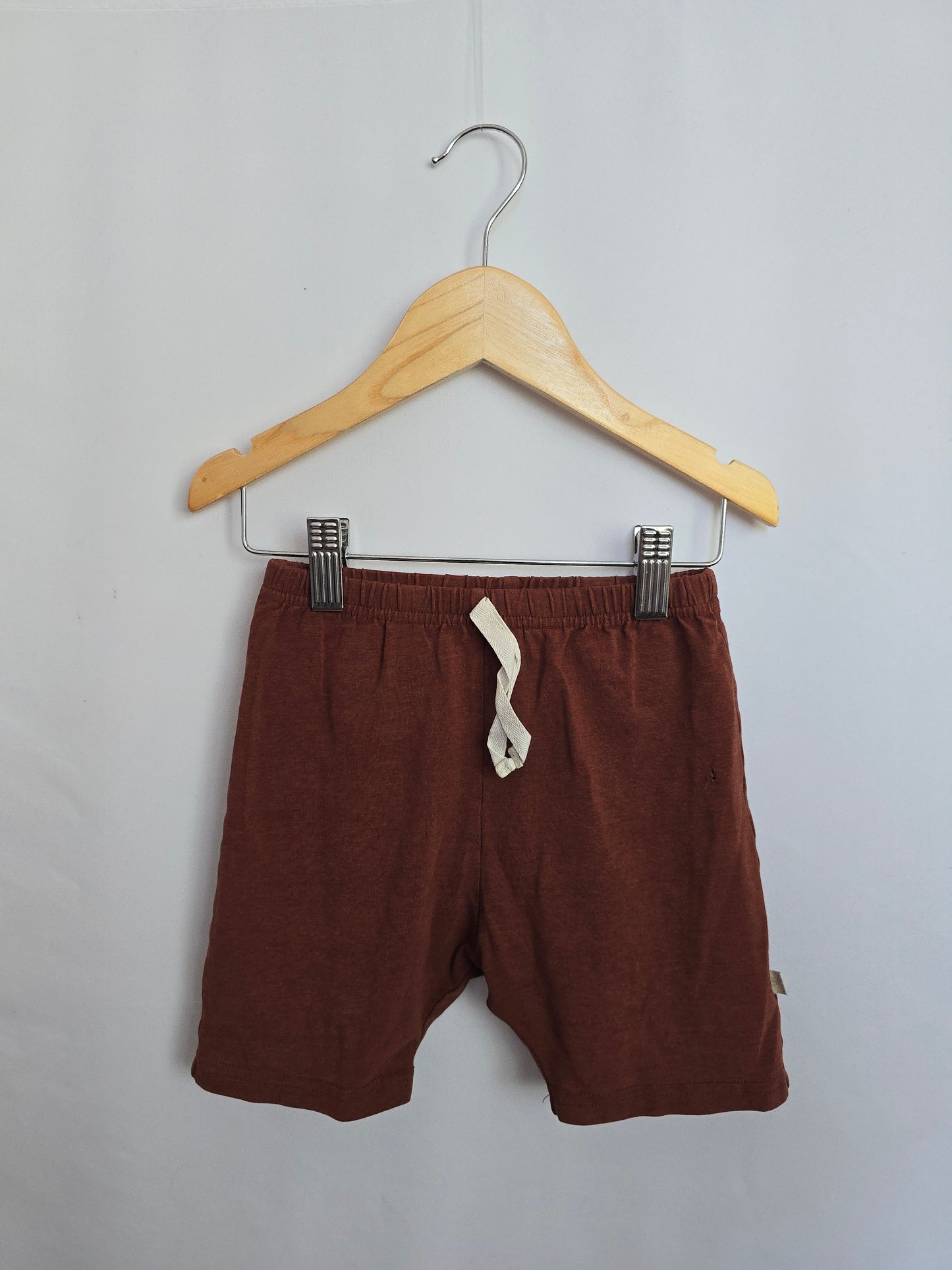 PLAY Jax & Lennon Rust Brown Everyday Shorts • 4-5 years