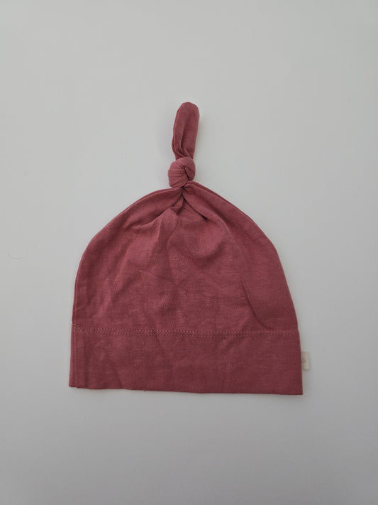 Jax & Lennon Guava Knotted Beanie • 0-6 months