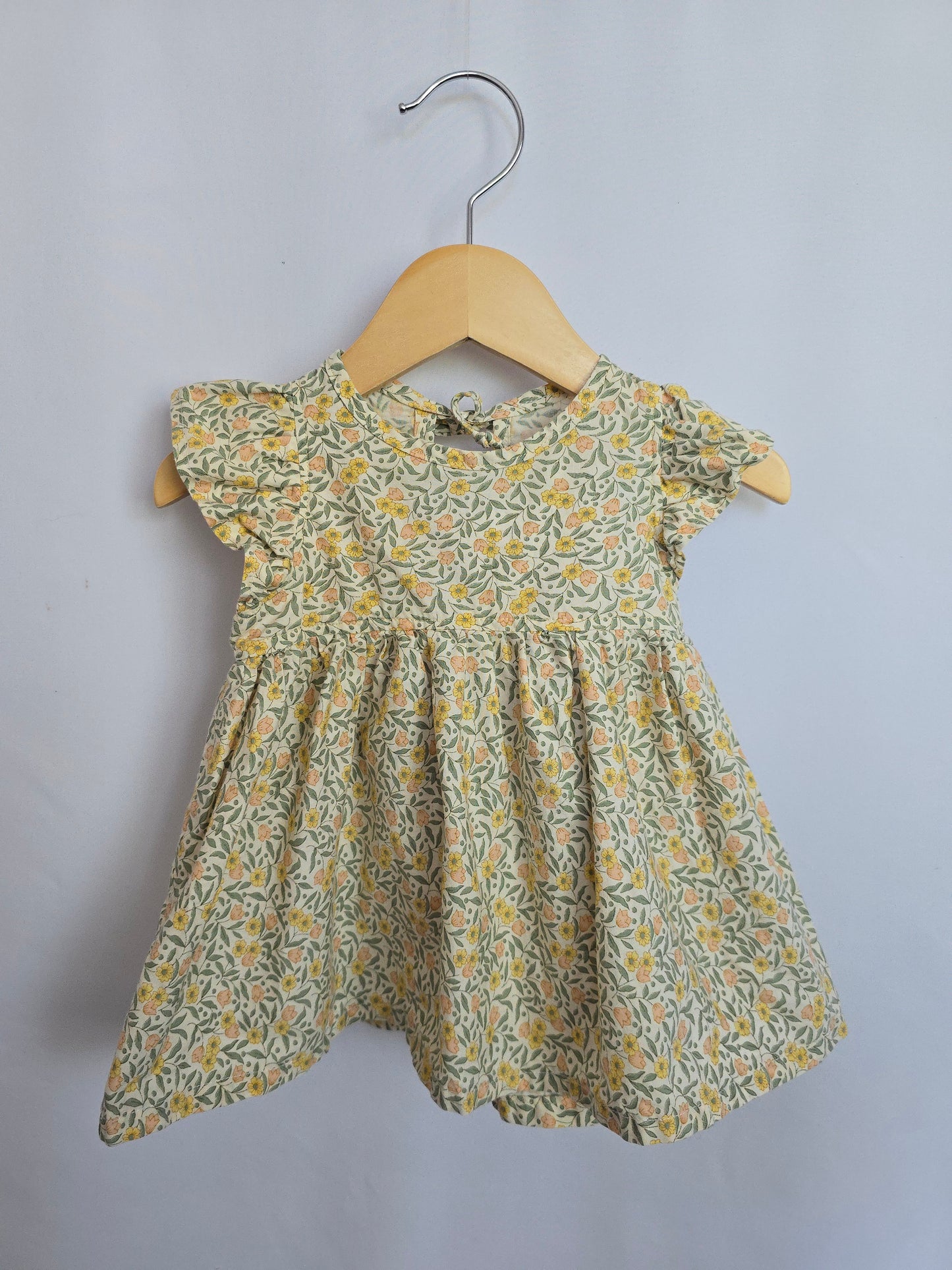 Nest & Nurture Yellow Flowers Nora Dress • 6-12 months