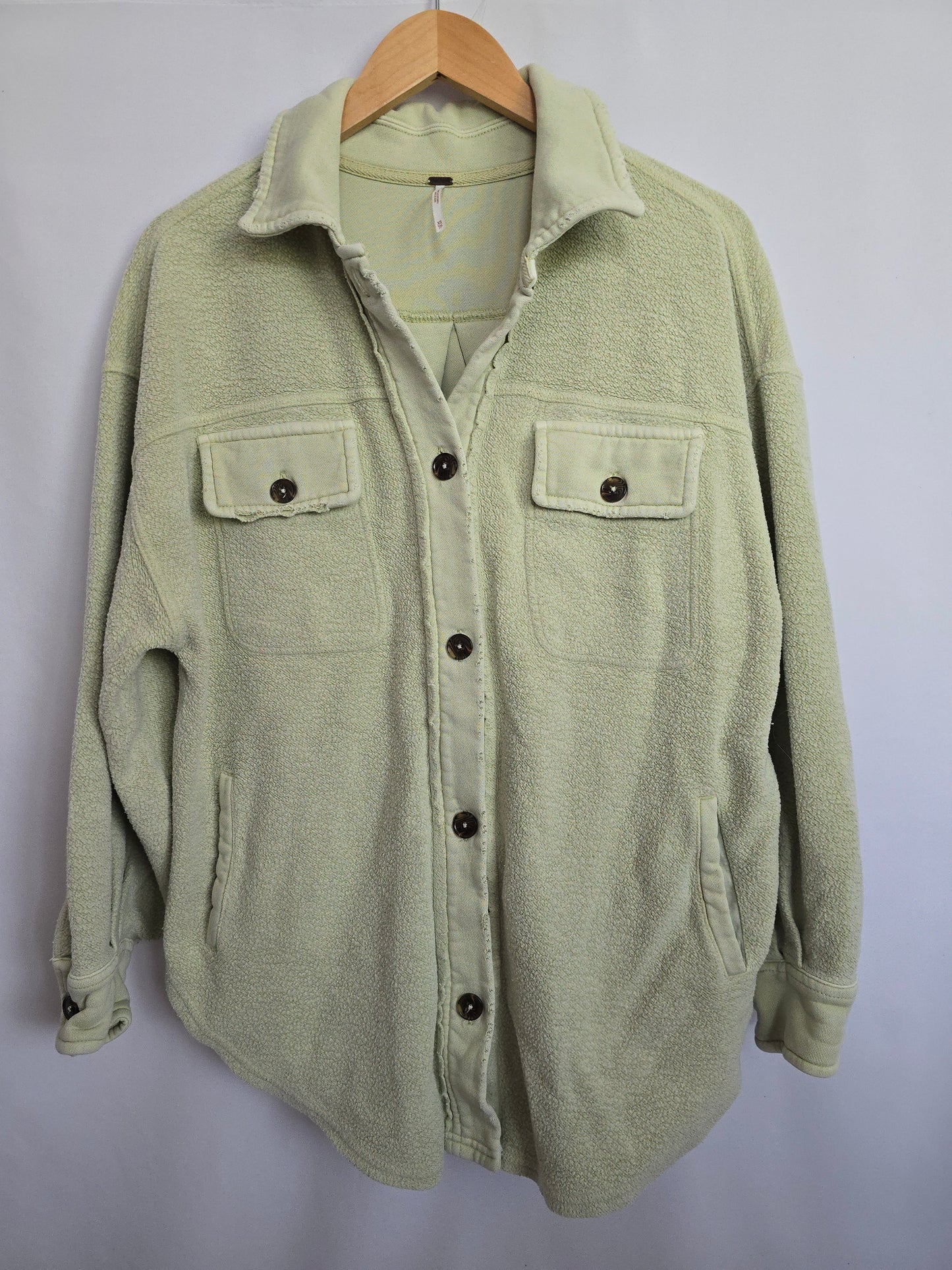 Free People Pistachio Ruby Shirt Jacket • X-Small
