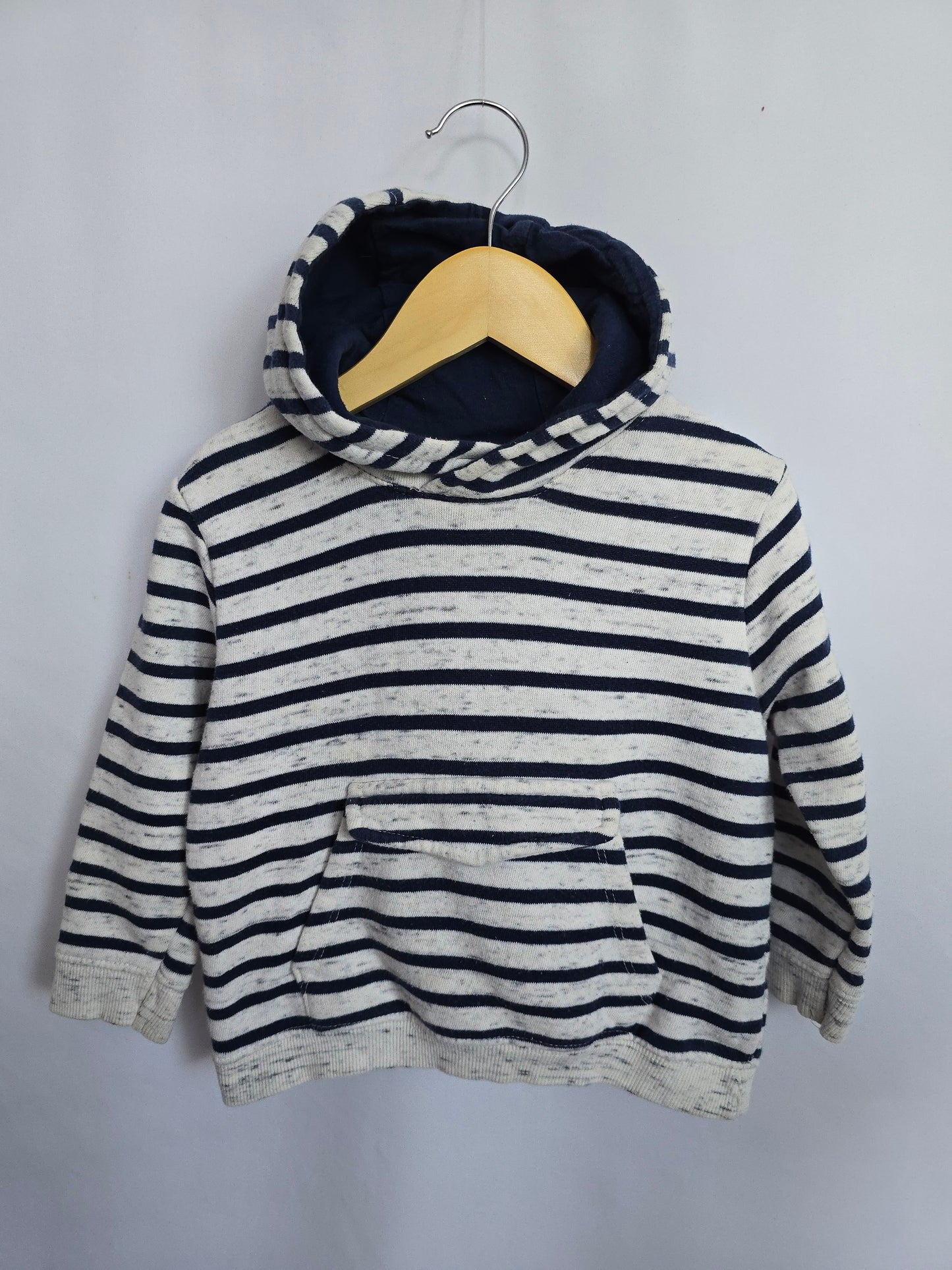 Zara Striped Hooded Sweater • 2-3 years