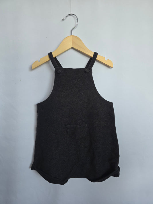 Bonds Dark Grey Shortie Romper • 18-24 months