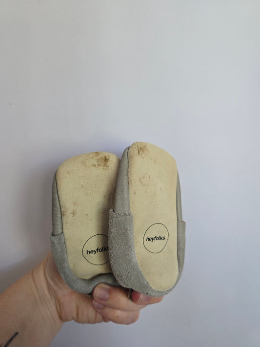 PLAY Heyfolks Grey Soft Sole Shoe • 3C