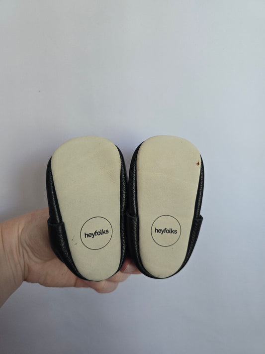 Hey Folks Black Soft Sole Shoe • 2C