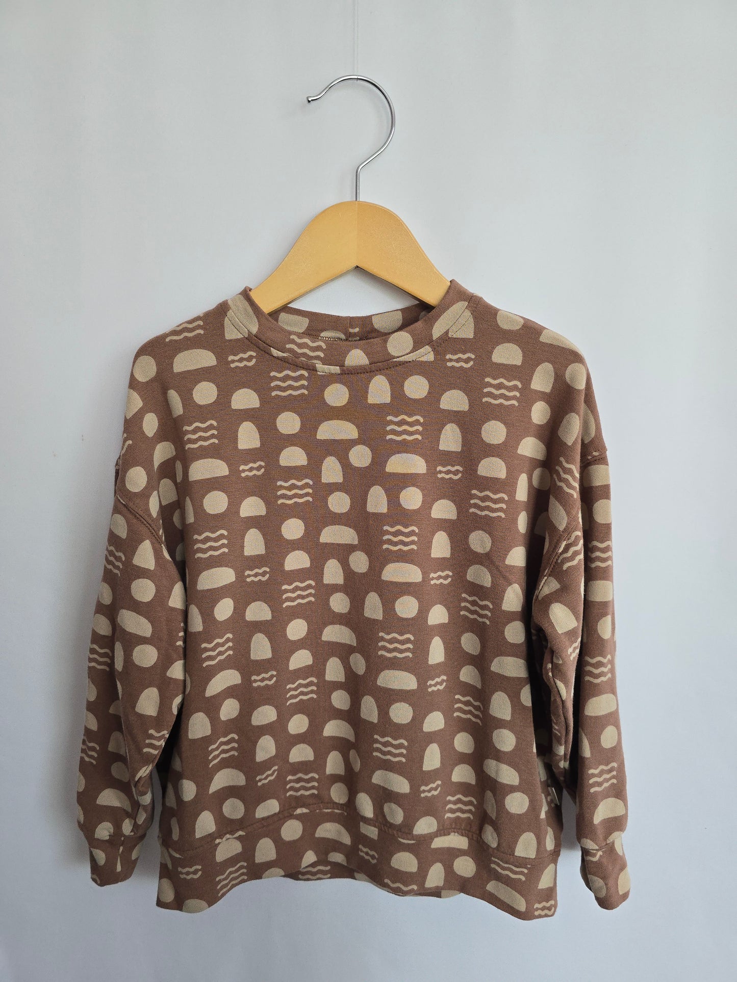 Jax & Lennon Bronze Shapes Crewneck • 5-6 years