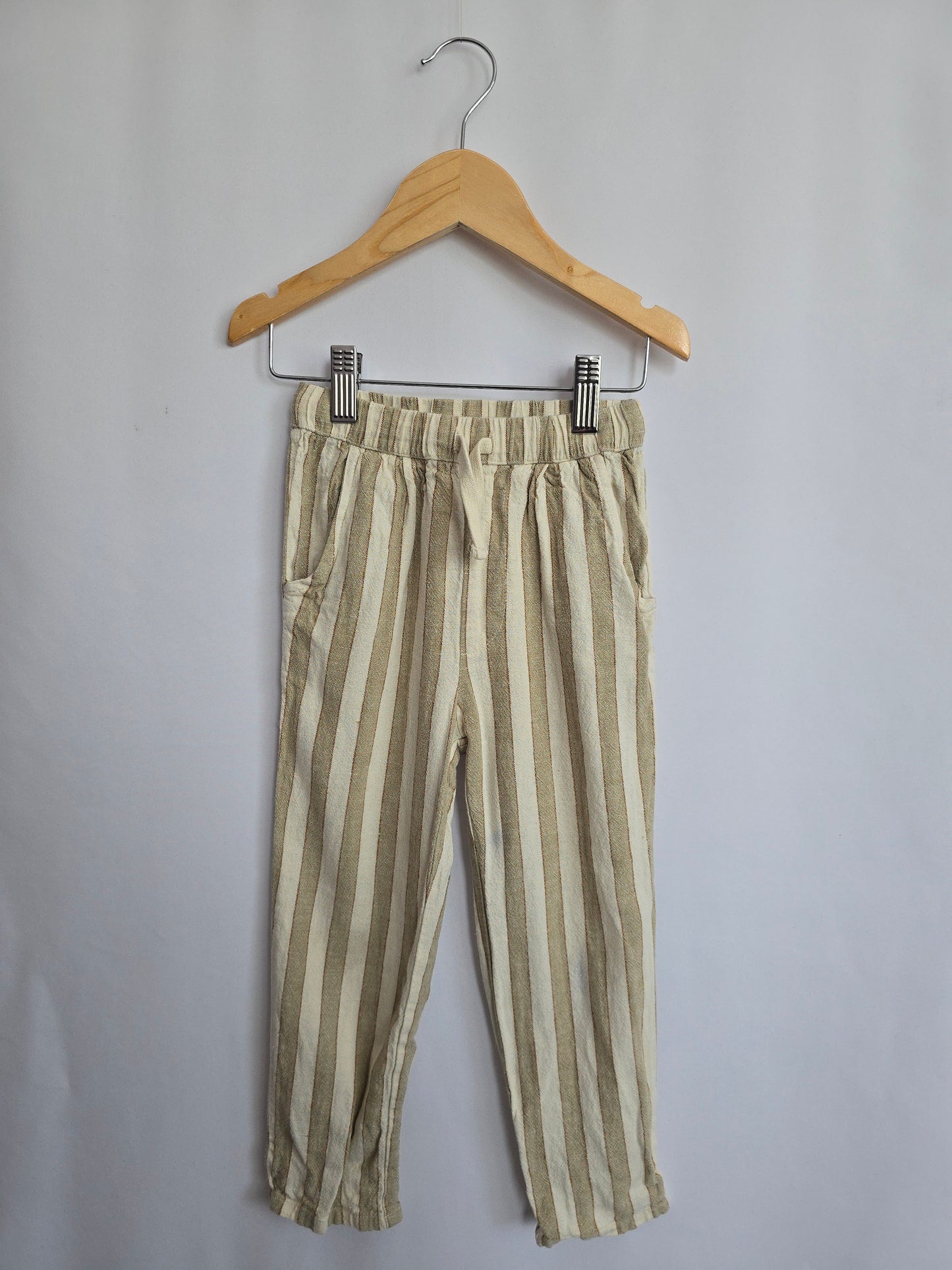 Rylee + Cru Linen Stripe Trousers • 4-5 years