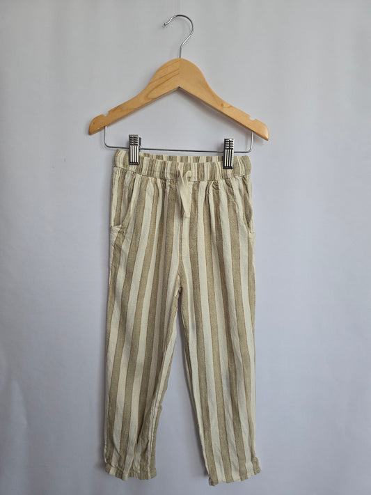 Rylee + Cru Linen Stripe Trousers • 4-5 years
