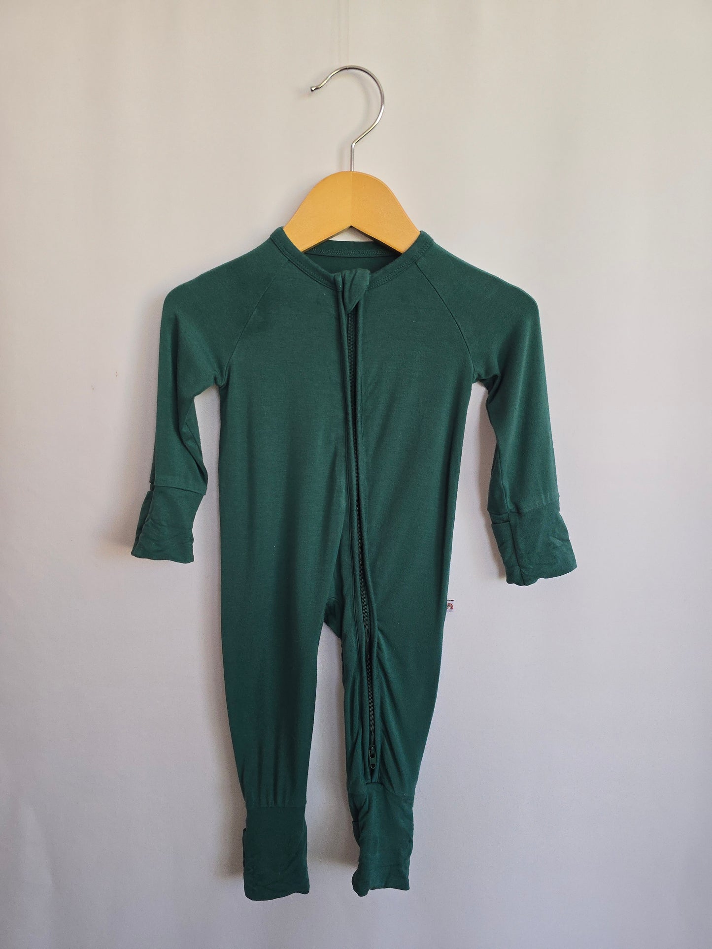 PLAY Stets & Lemmy Evergreen Zip Romper • 0-3 months