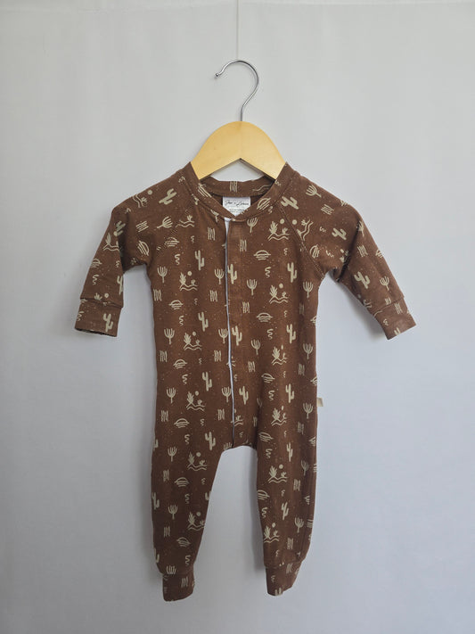 Jax & Lennon Cactus Snap Lounge Suit • 0-6 months