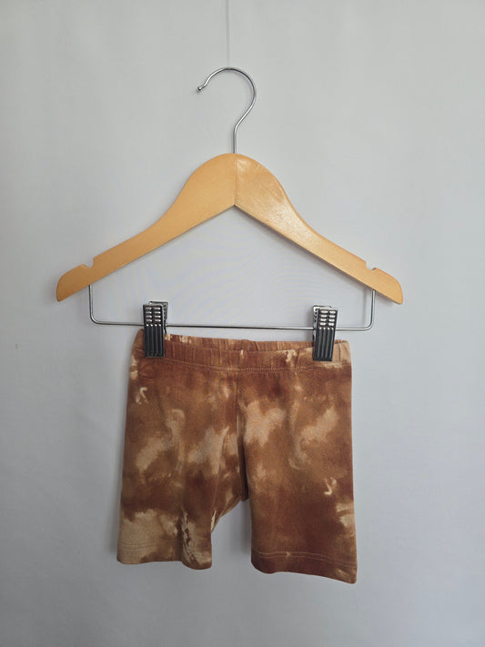Jax & Lennon Earth Tie-Dye Bike Shorts • 6-12 months