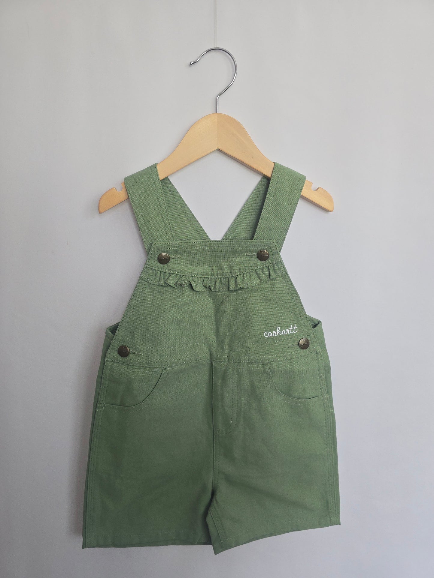Carhartt Green Shortie Overalls • 4 years