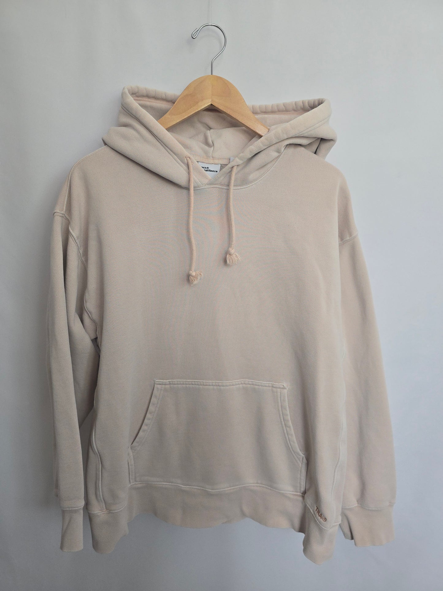 TNA Cozy Fleece Boyfriend Fit Light Wash Pink • Large