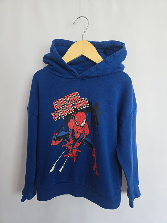 Marvel Blue Spiderman Hoodie • 6-7 years