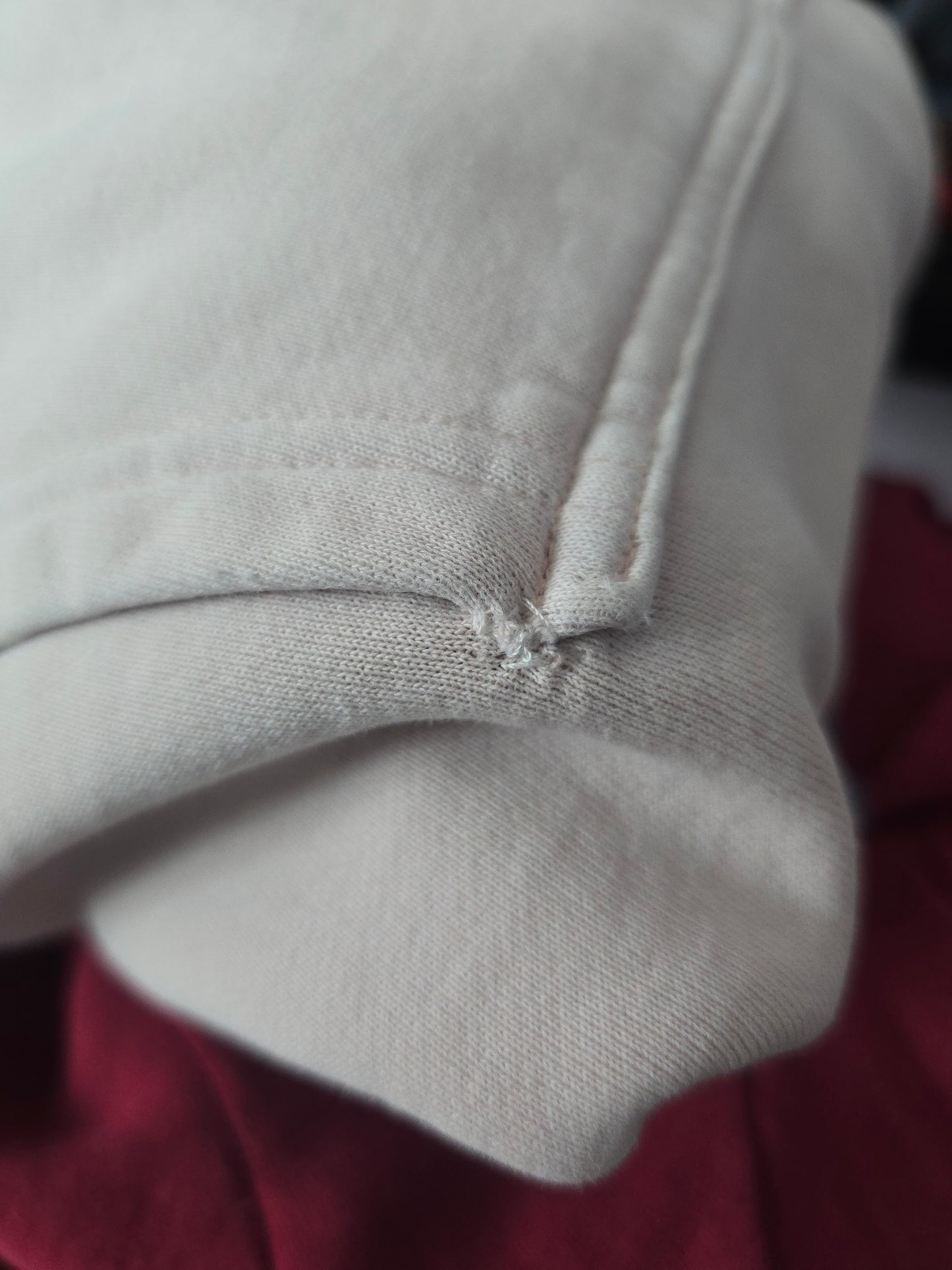 TNA Cozy Fleece Boyfriend Fit Light Wash Pink • Large