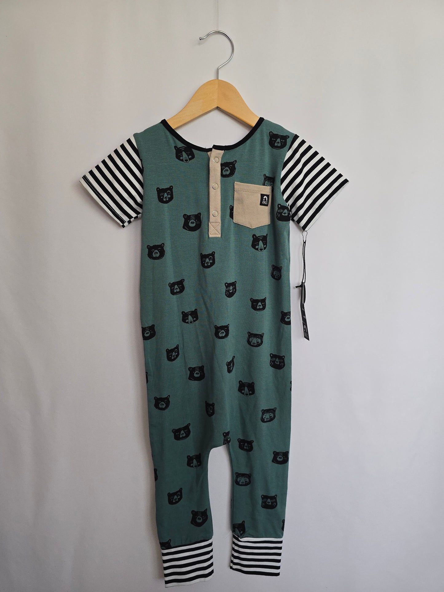 NEW Rags Bears Romper • 5-6 years