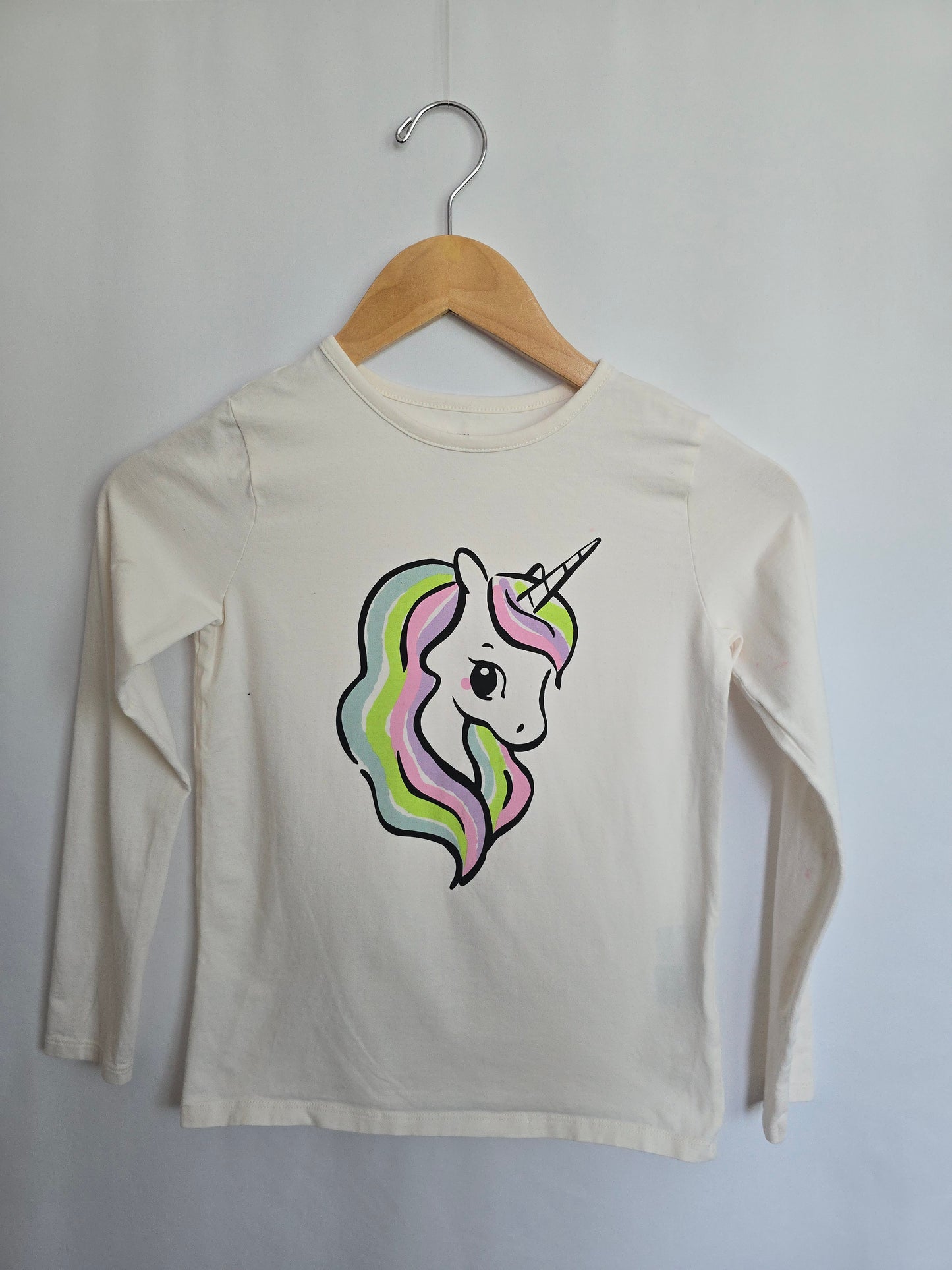 H&M Unicorn Long Sleeve Shirt • 8-10 years