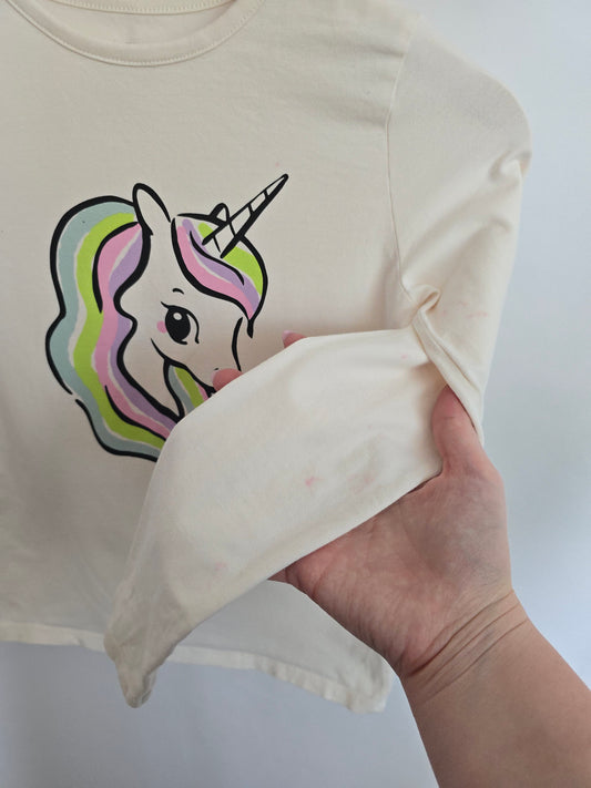 H&M Unicorn Long Sleeve Shirt • 8-10 years