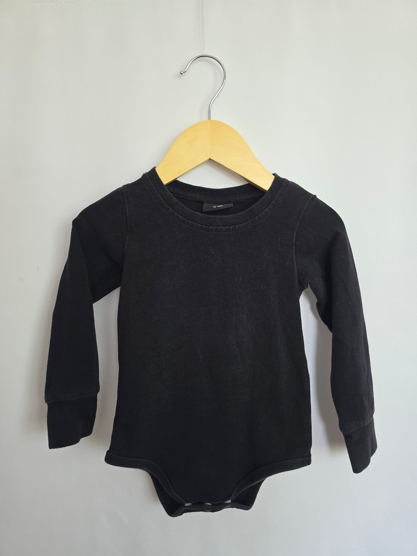 Little Bipsy Black Bodysuit • 12-18 months