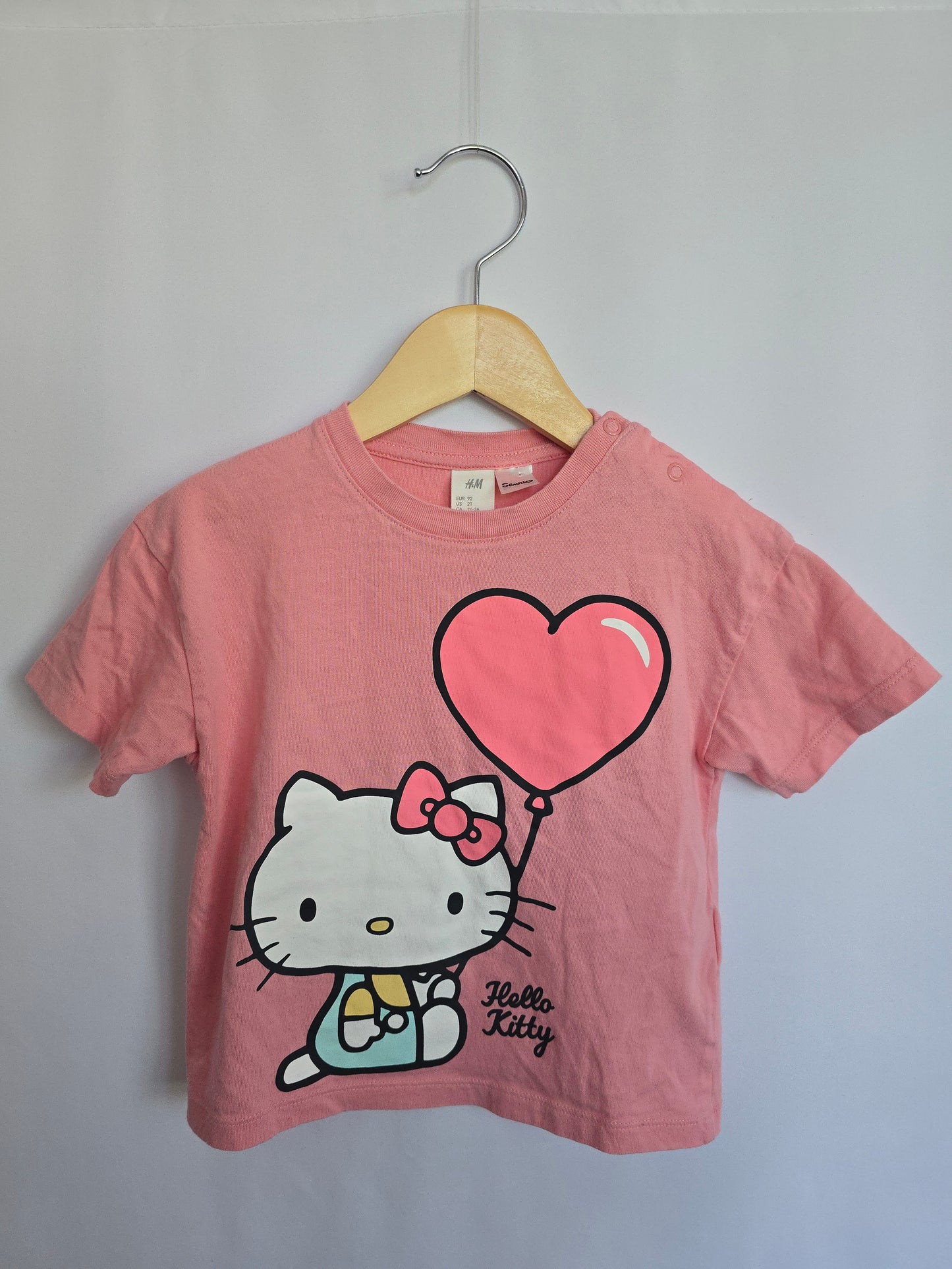 H&M Pink Hello Kitty Tee • 18-24 months
