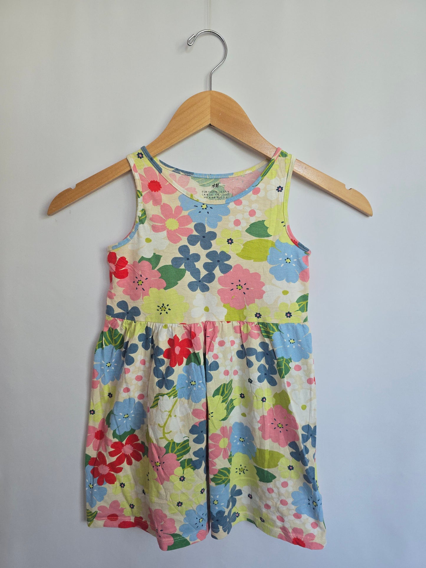 H&M Daisy Floral Tank Dress • 4-6 years