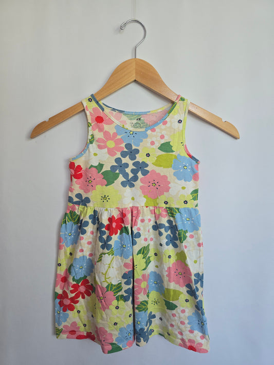 H&M Daisy Floral Tank Dress • 4-6 years
