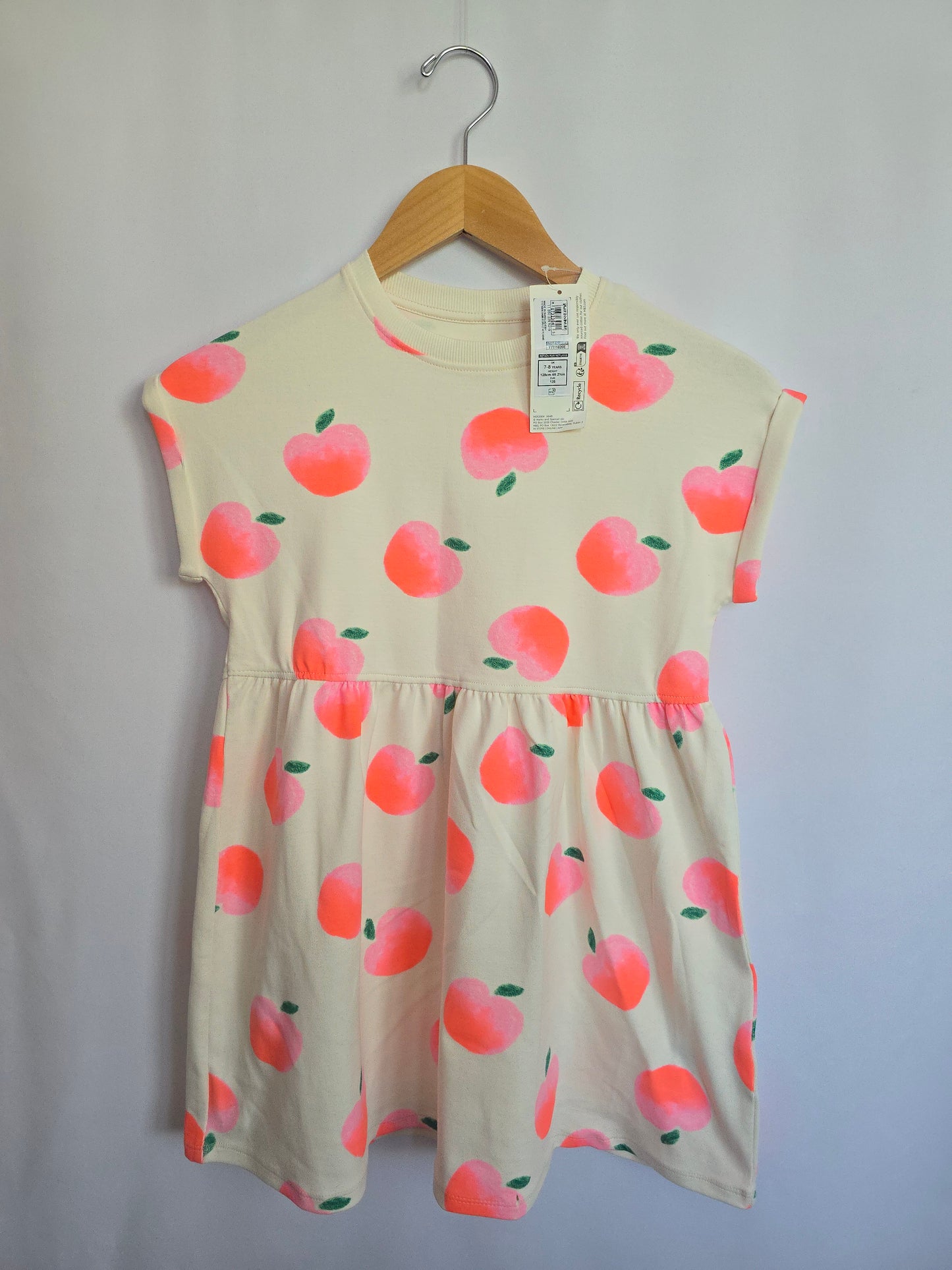 NEW M&S Apple Dress *flaw* • 7-8 years