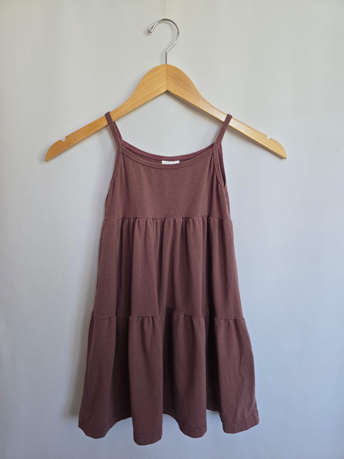 Tiny Button Apparel Plum Midi Dress • 4-5 years