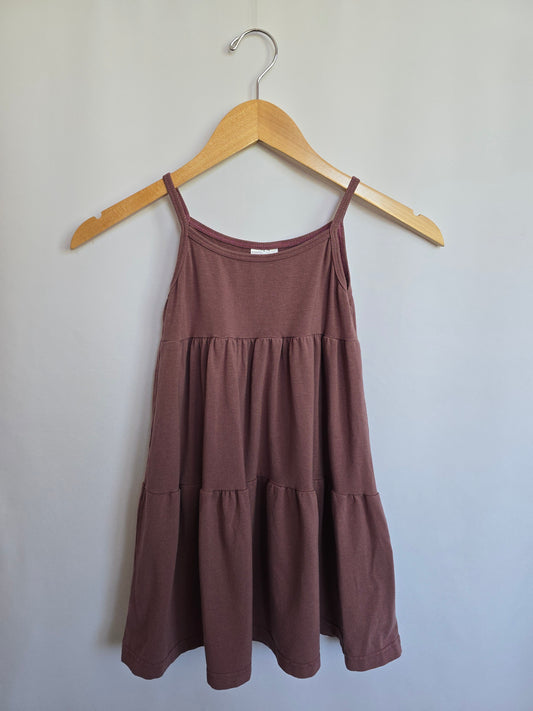 Tiny Button Apparel Plum Midi Dress • 4-5 years