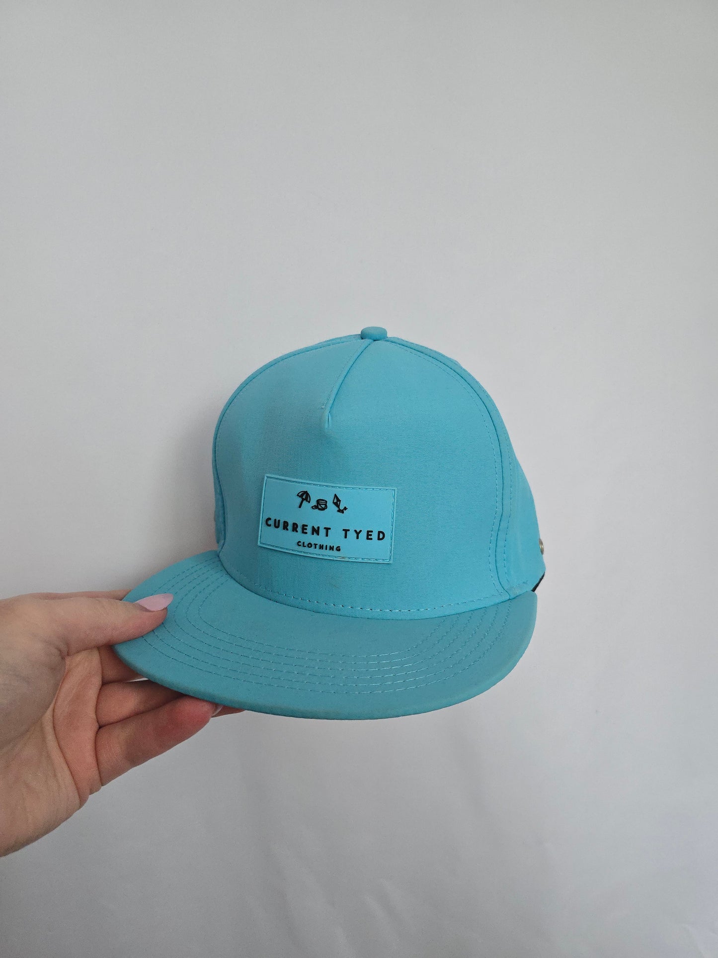 Current Tyed Blue Snapback • Large 5-12 years