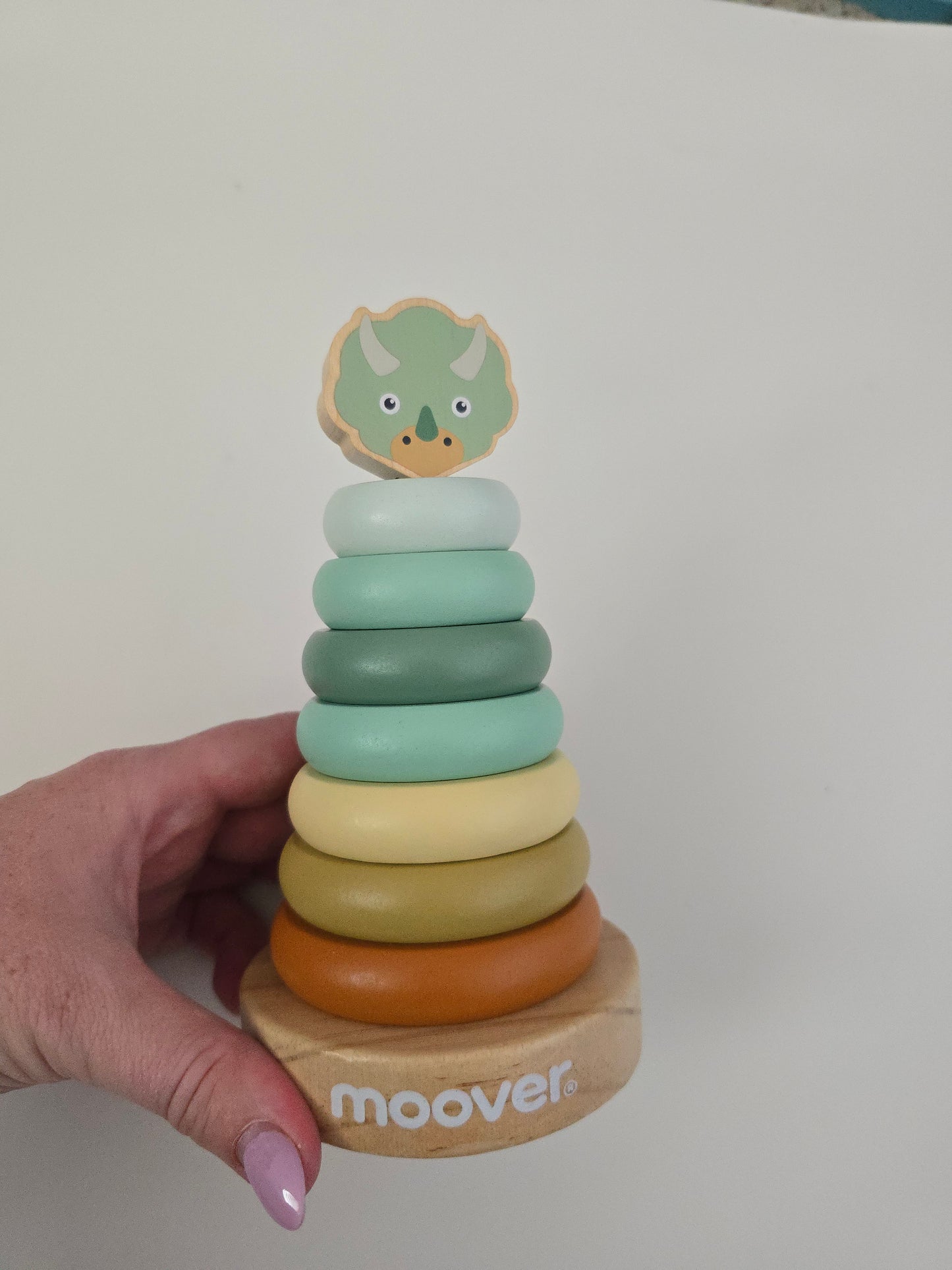 Moover Wooden Dino Stacking Ring