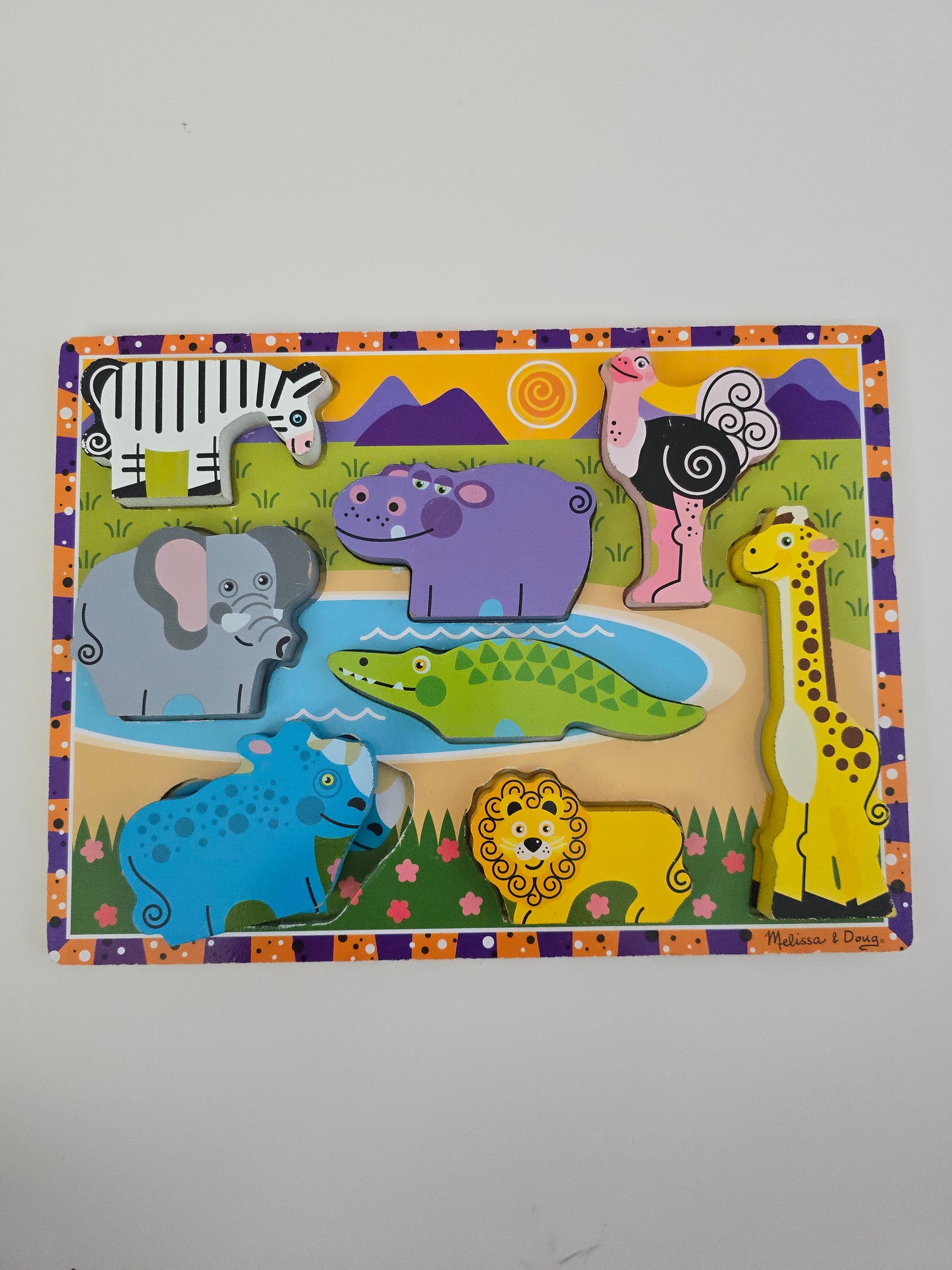 Melissa & Doug Wooden Chunky Safari Puzzle