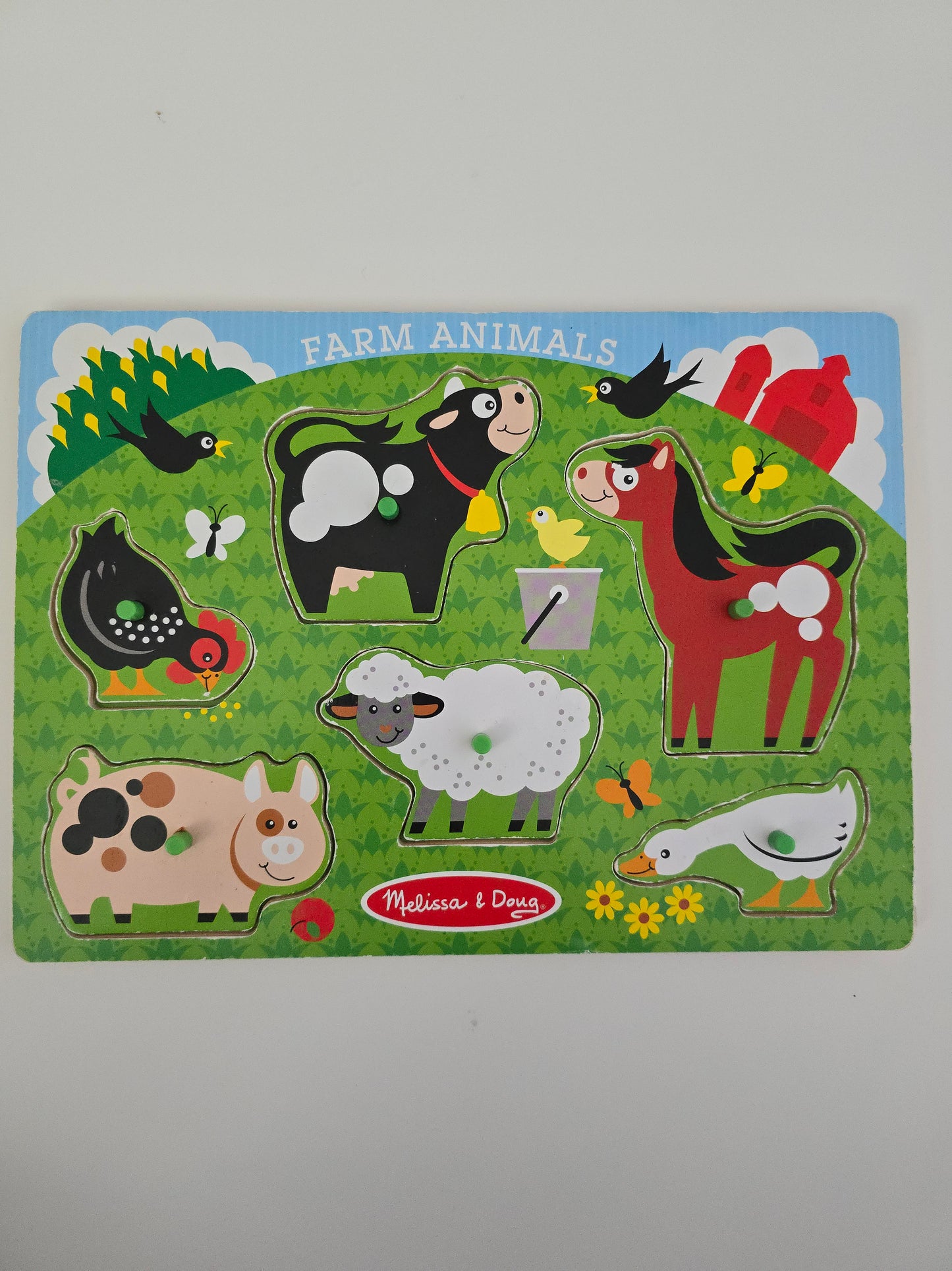 Melissa & Doug Wooden Farm Animals Puzzle