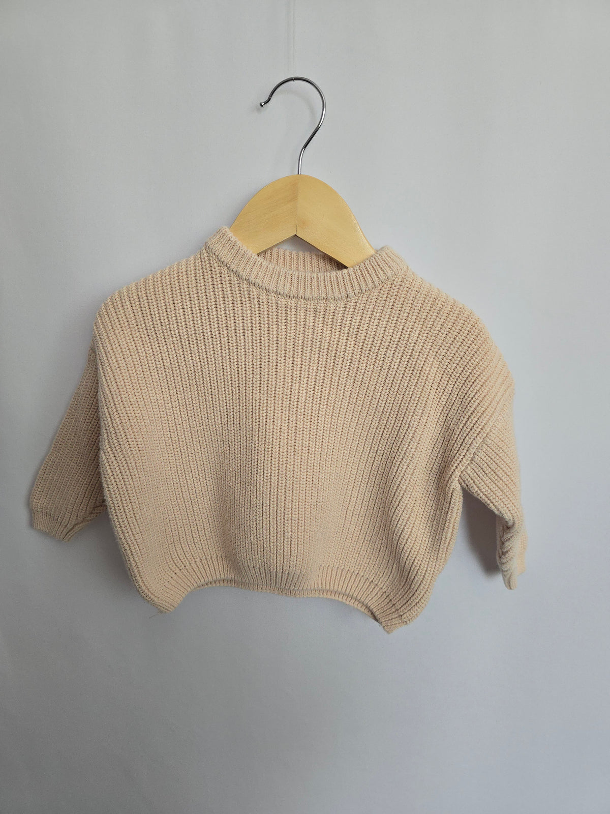 Belan J Cream Knit Sweater • 12 months