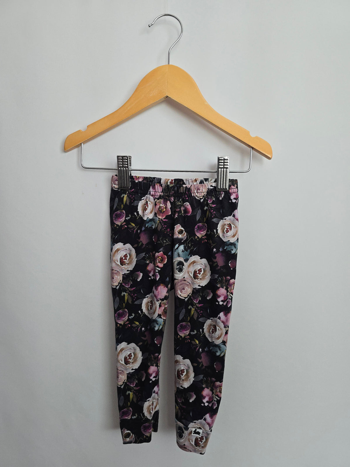Little & Lively Watercolor Floral Leggings • 9-12 months
