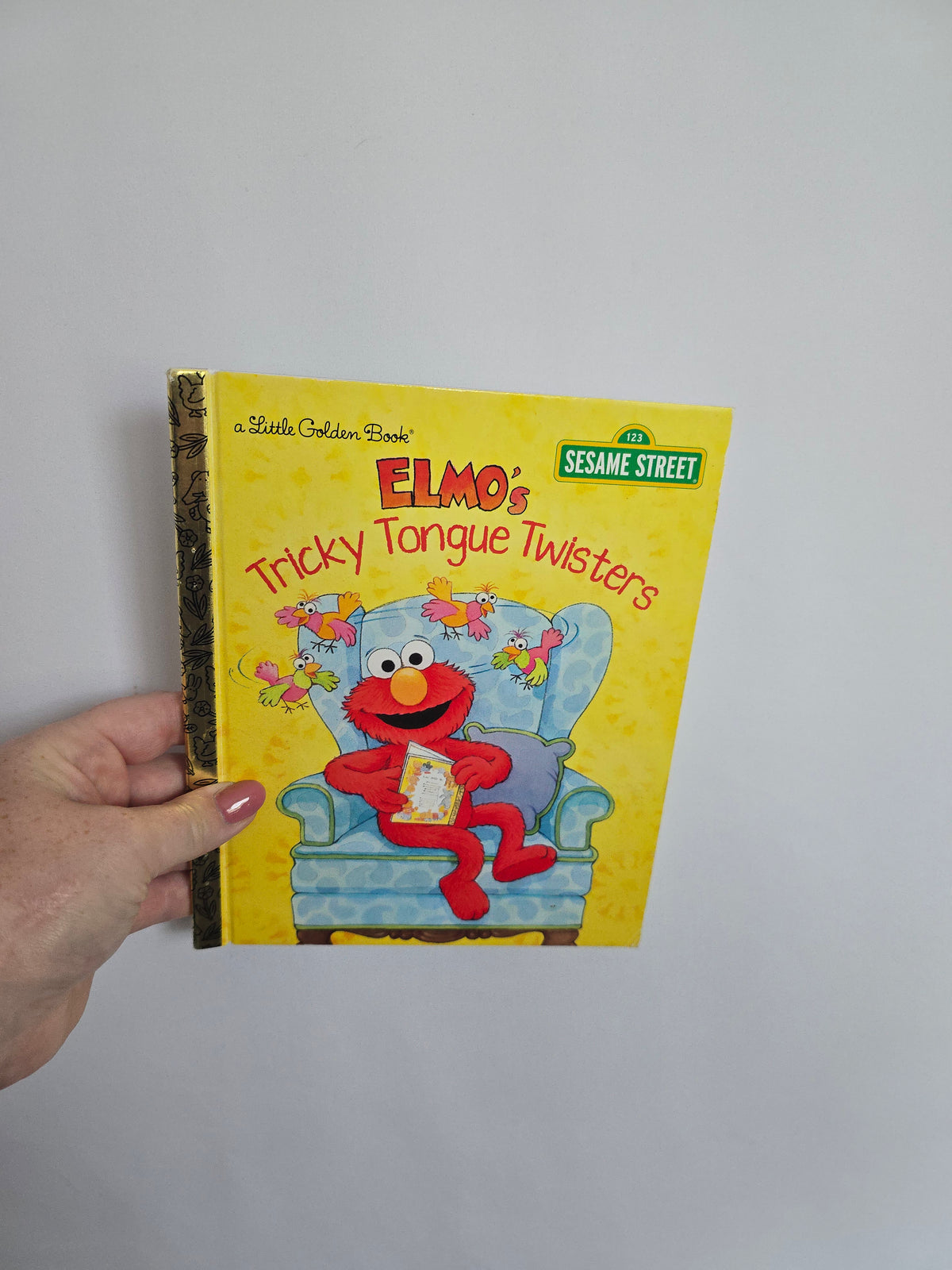 A Little Golden Book Elmo's Tricky Tongue Twisters • Hardcover Book