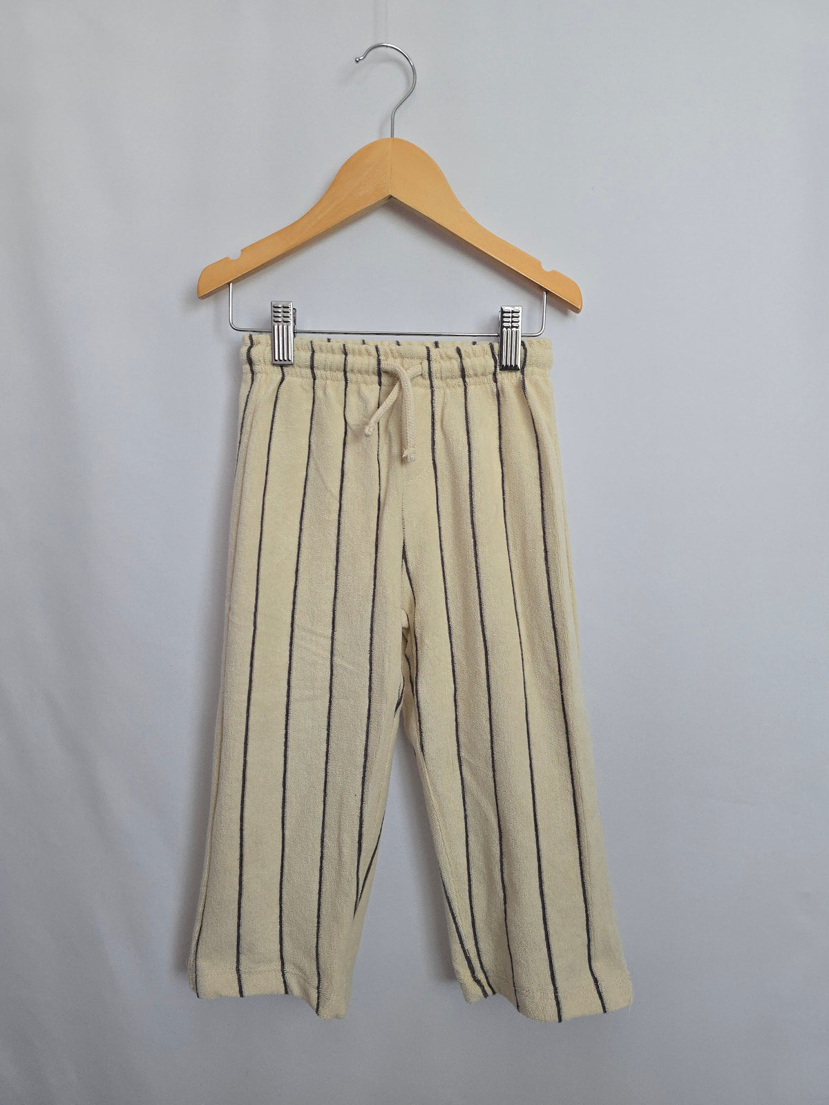 NEW Zara Terry Striped Trousers • 3 years