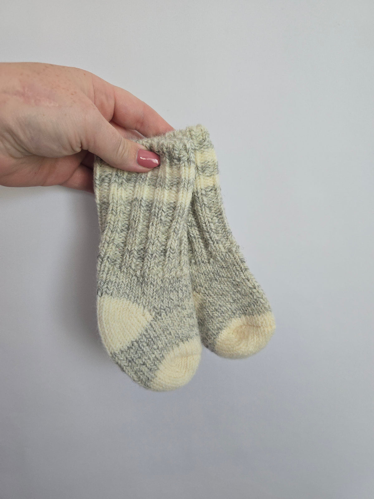 Zara Grey Wool Socks • 12-24 months