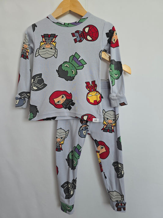 PLAY Gap x Marvel Blue Pajama Set • 2 years
