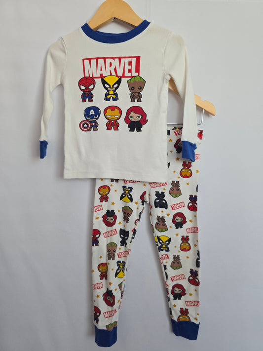 H&M Marvel Blue/White Pajama Set • 3 years
