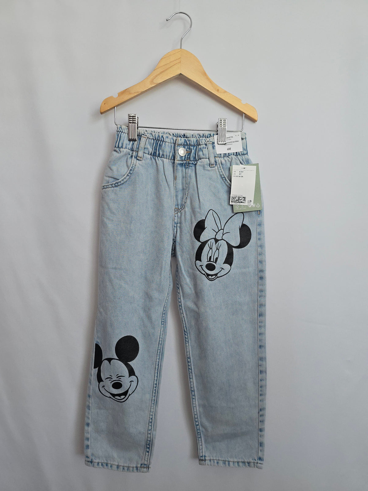 NEW H&M Relaxed Fit Minnie Denim • 4-5 years