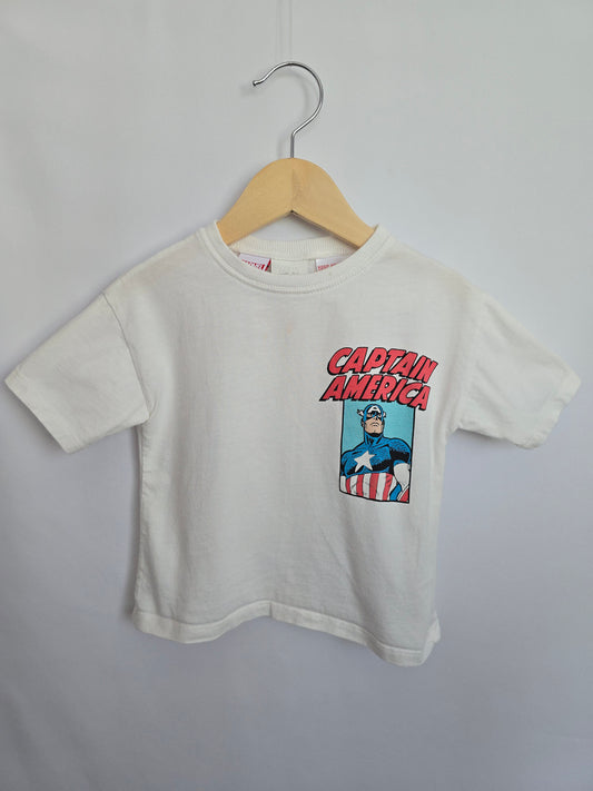 Zara Captain America Tee • 2 years