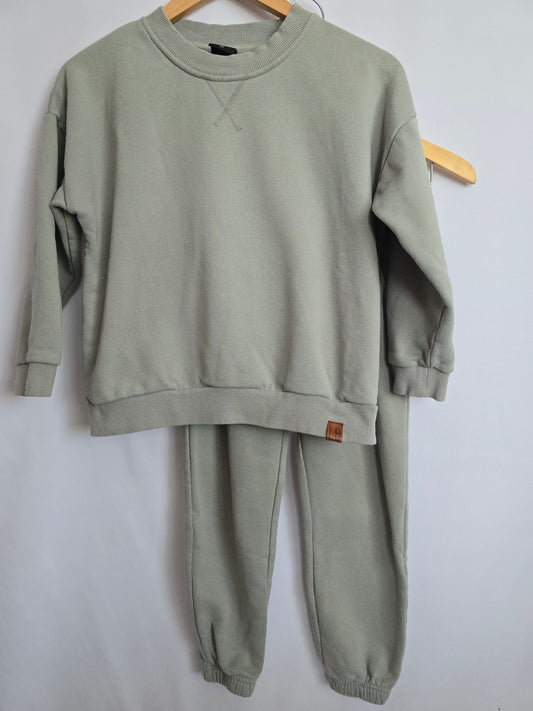 Little Bipsy Sage Crewneck & Jogger Set • 8 years