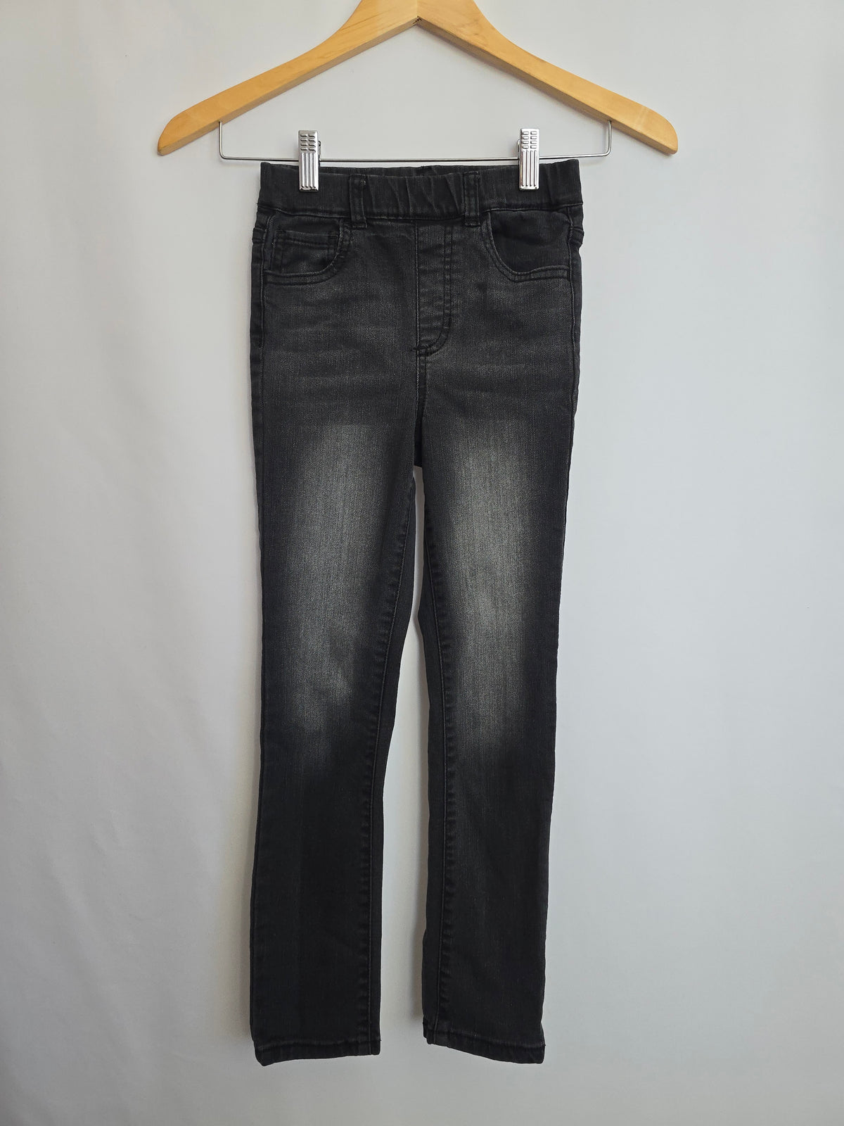 Jax & Lennon Black Wash Denim • Youth Medium 8-9 years