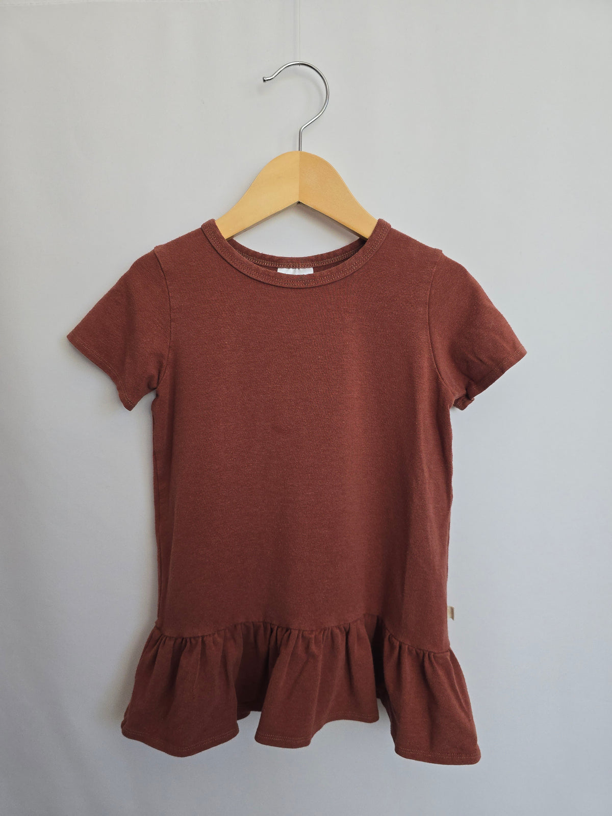 Jax & Lennon Rust Ruffle Tunic • 3-4 years