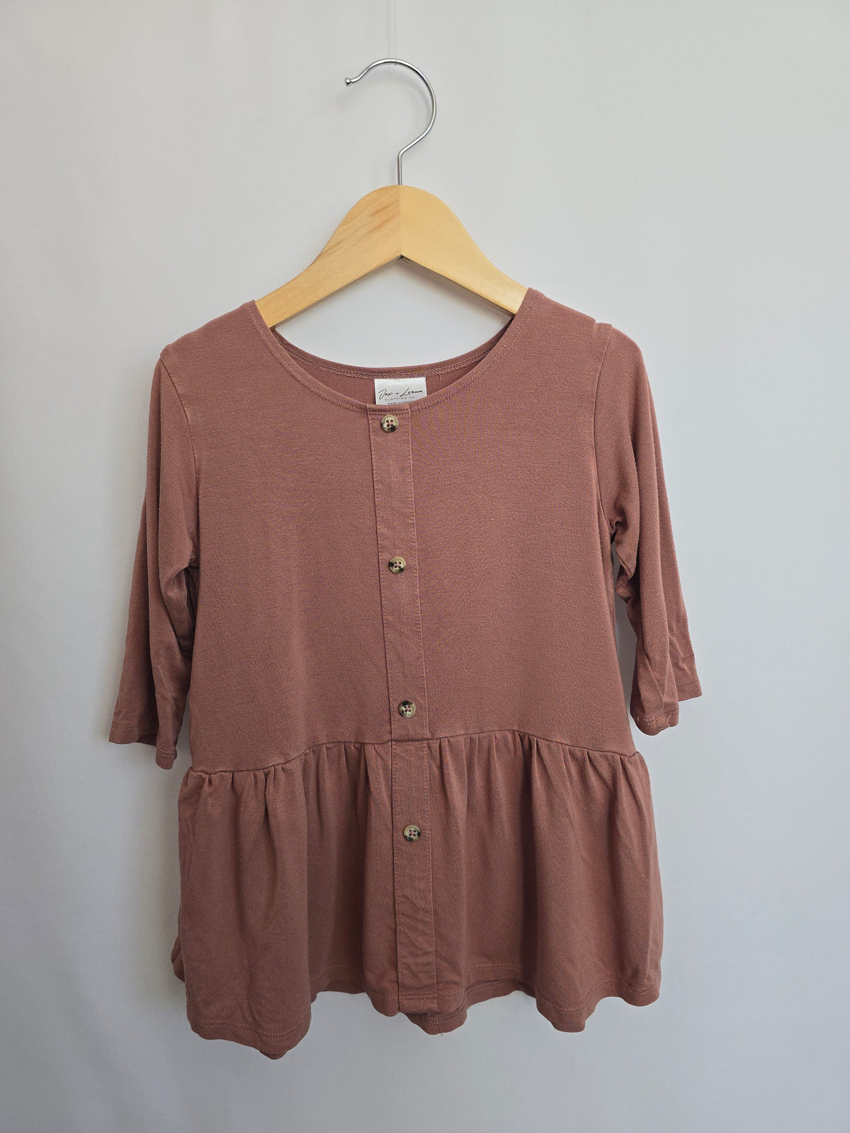 PLAY Jax & Lennon Rose Clay Peplum • 3-4 years