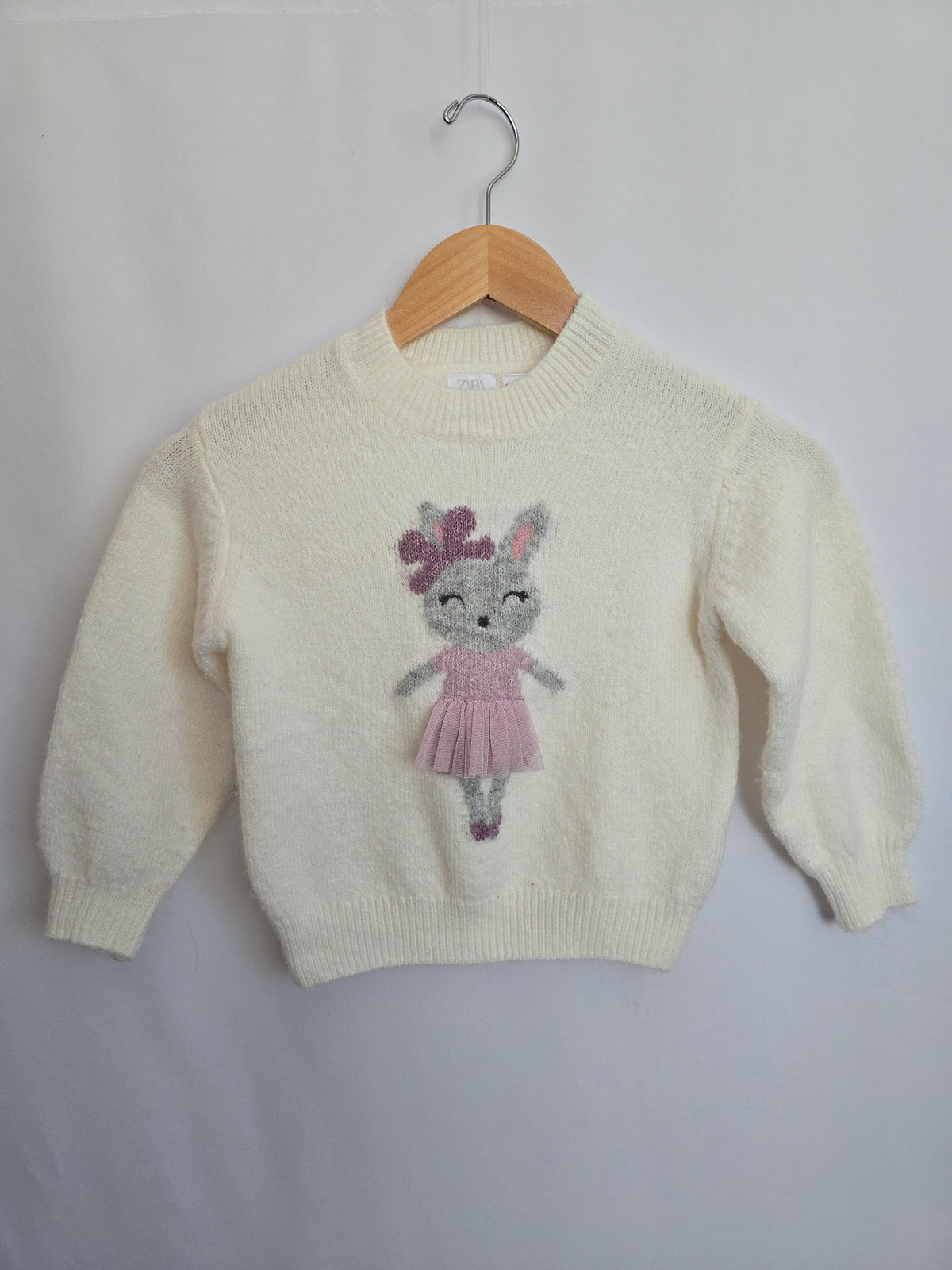 Zara Soft Knit Ballerina Sweater • 4-5 years
