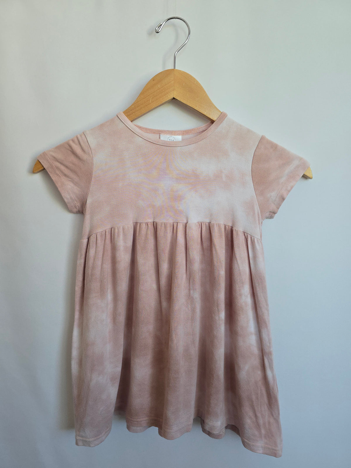 Tiny Button Apparel Pink Tie-dye Twirl Top • 5-6 years